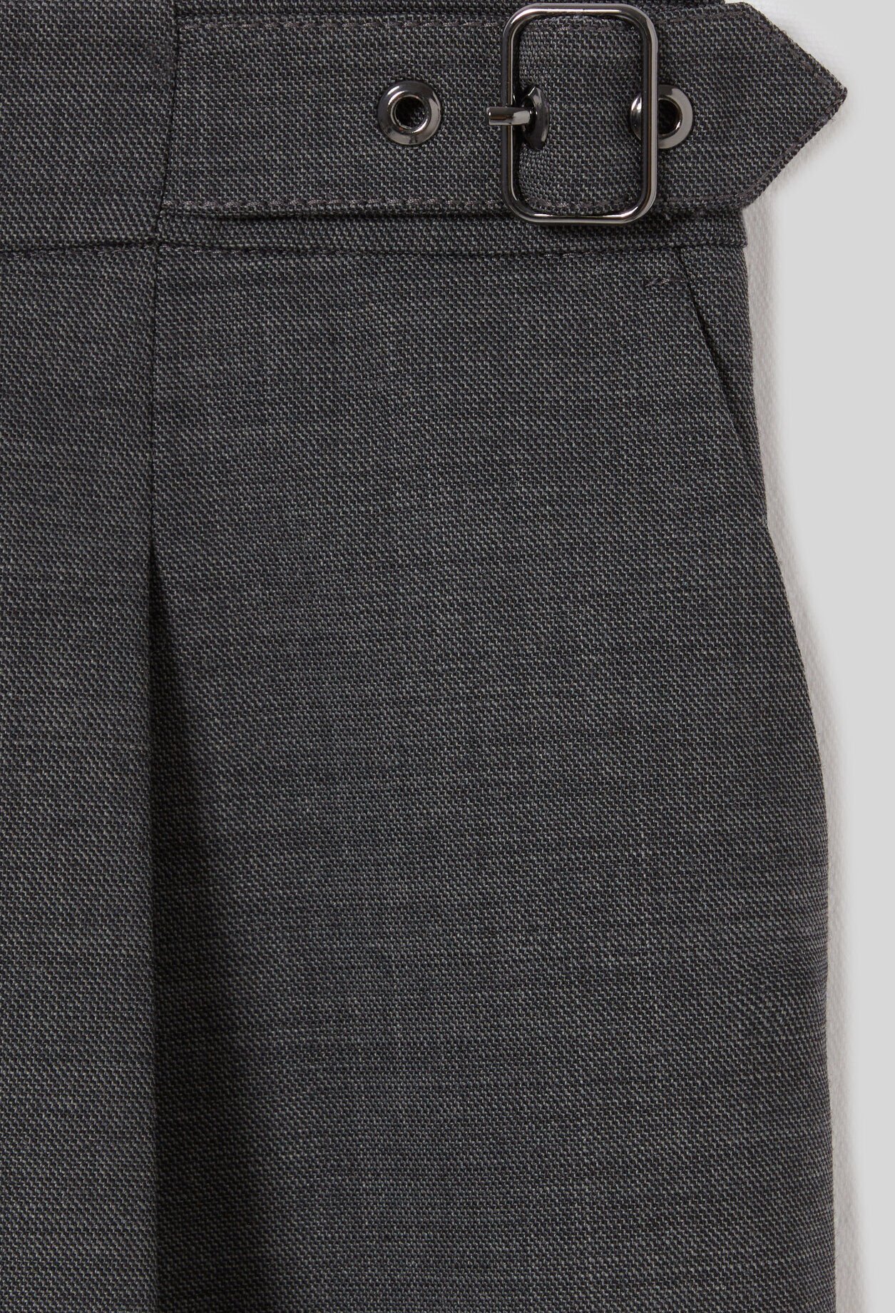 Pleated Bermuda Shorts