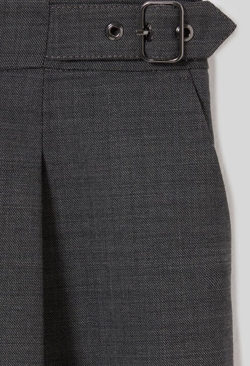 Pleated Bermuda Shorts