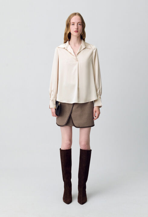 Floaty pleated blouse