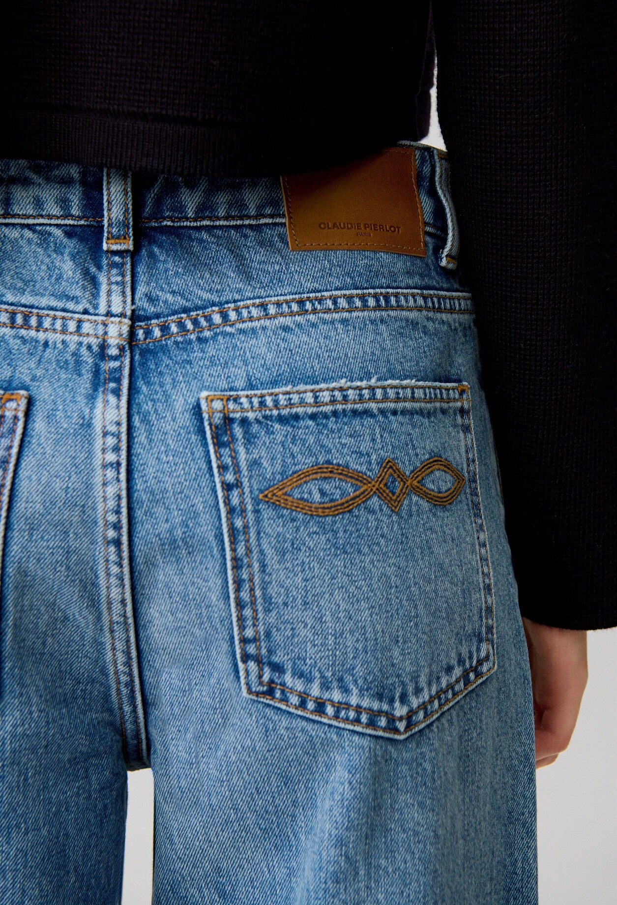 Straight-Leg-Jeans aus Denim
