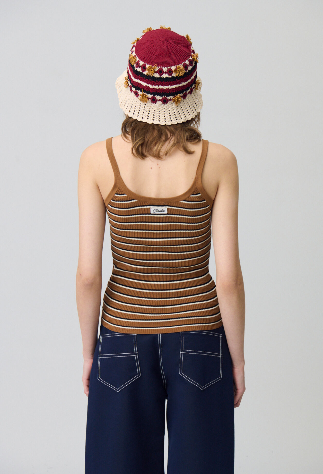 Striped Fine Knit Tank Top