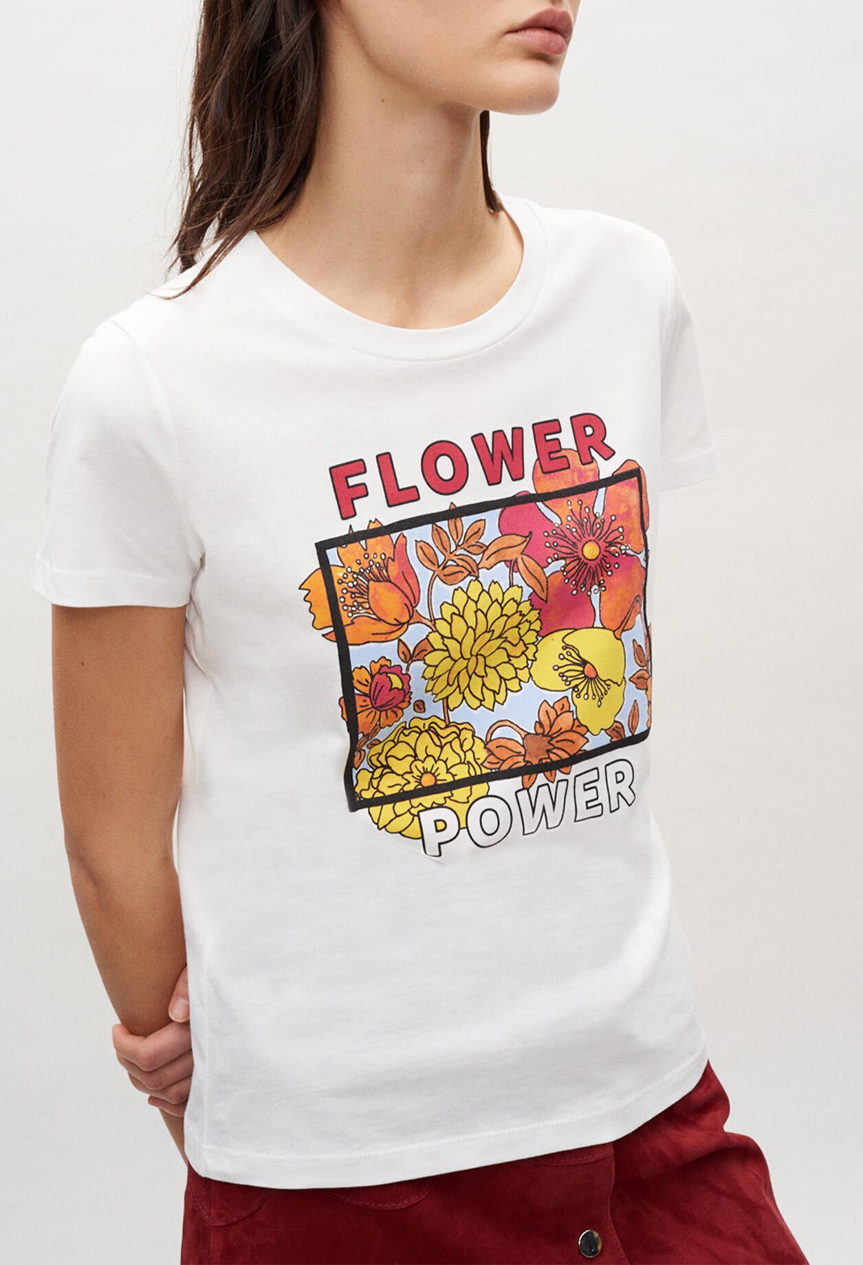 T-shirt à fleurs