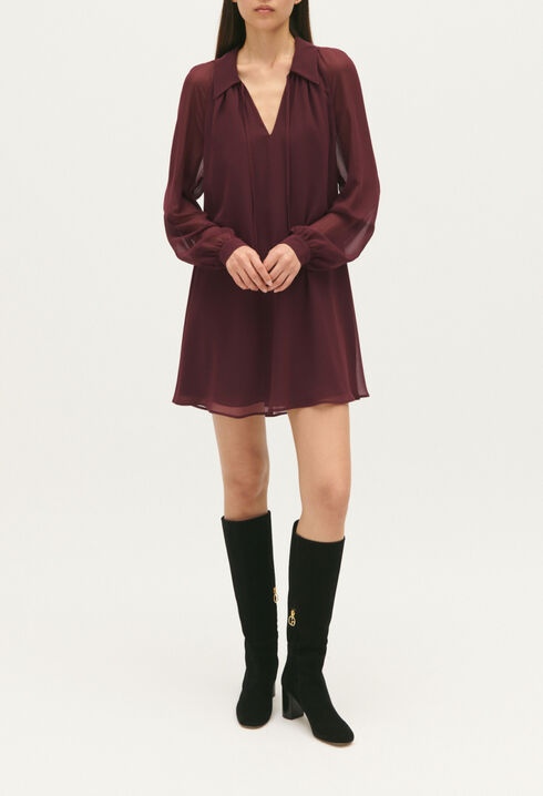 Kurzes, fließendes Kleid
