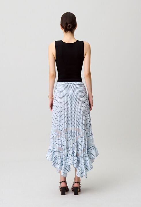 Lace midi skirt