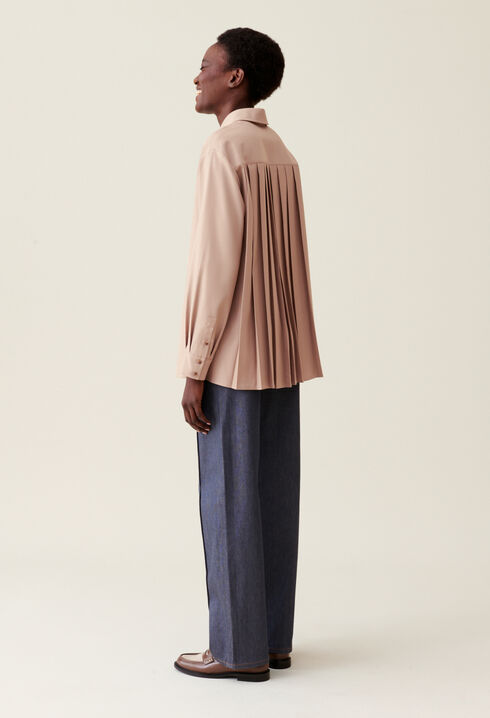 Pleated Oversized Shirt