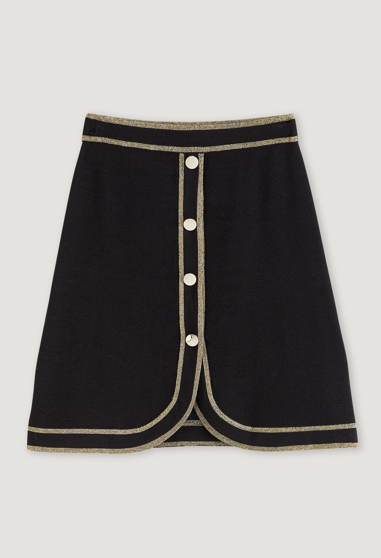Black and gold skirt
