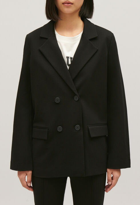 Schwarzer Oversize-Blazer