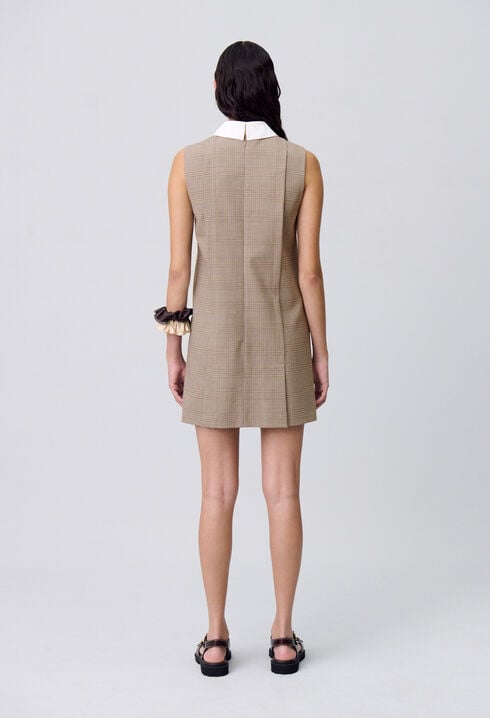 Short checked dress