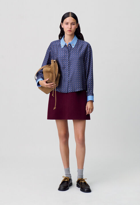 Chemise soie imprimée