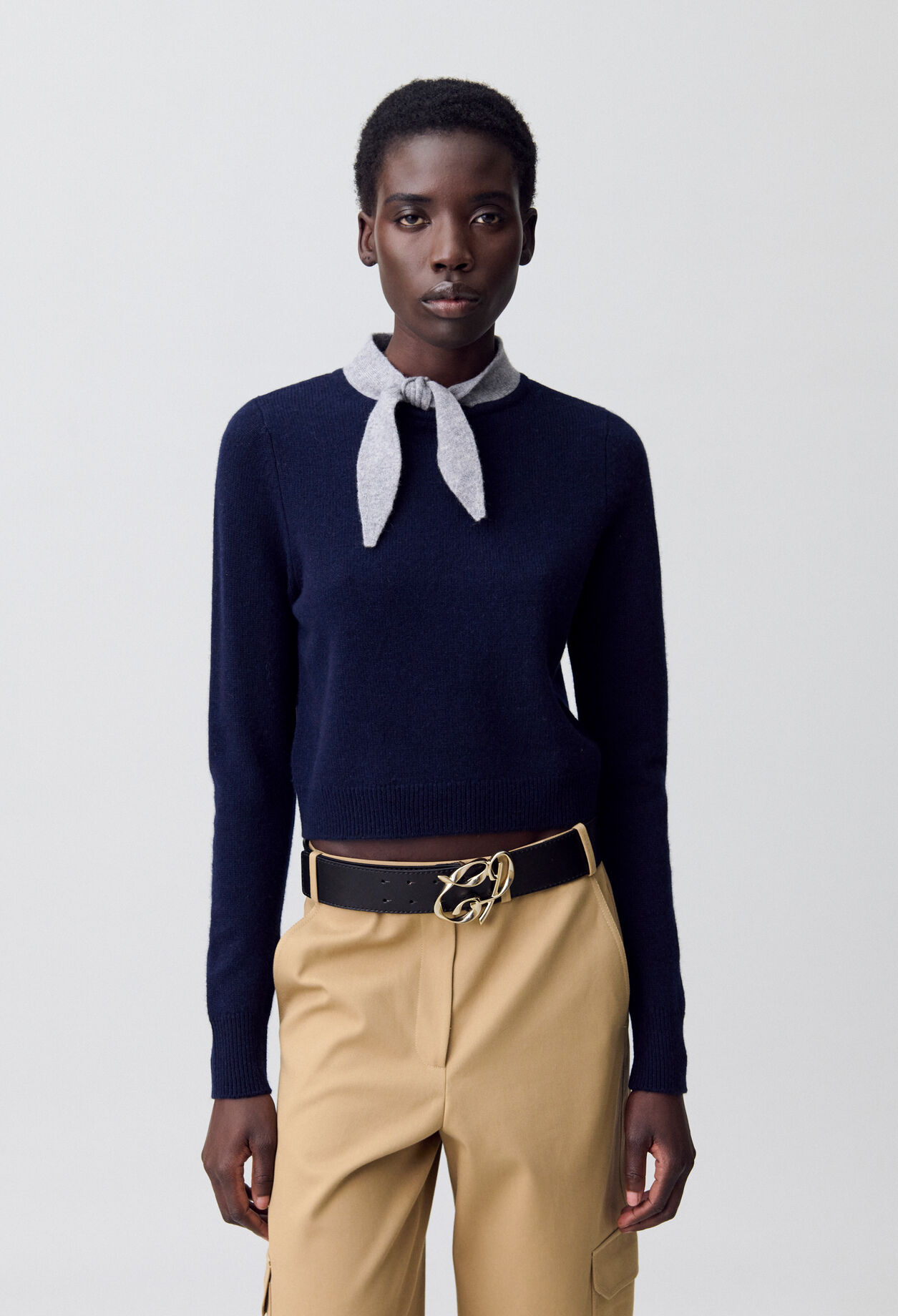 Pull col foulard