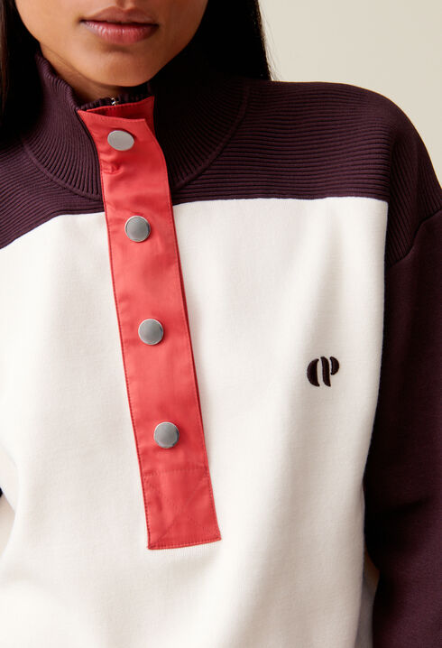 Sweatshirt Minimum mit Stehkragen