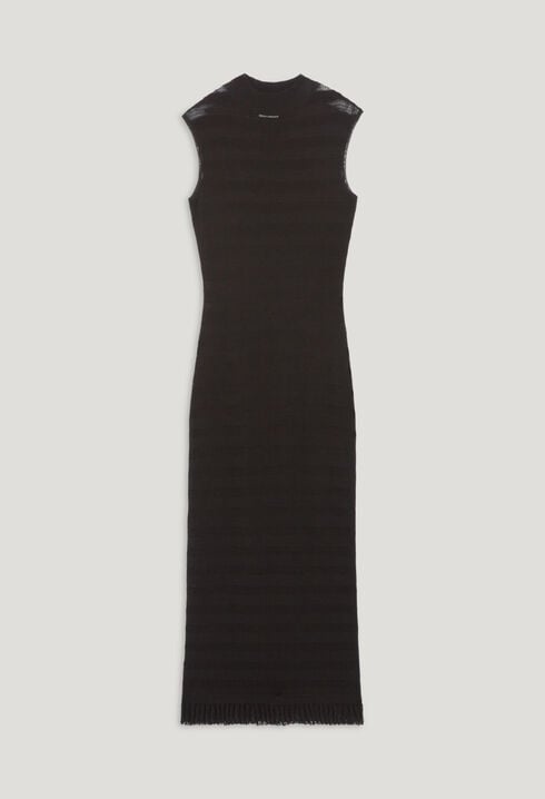 Black tube maxi dress