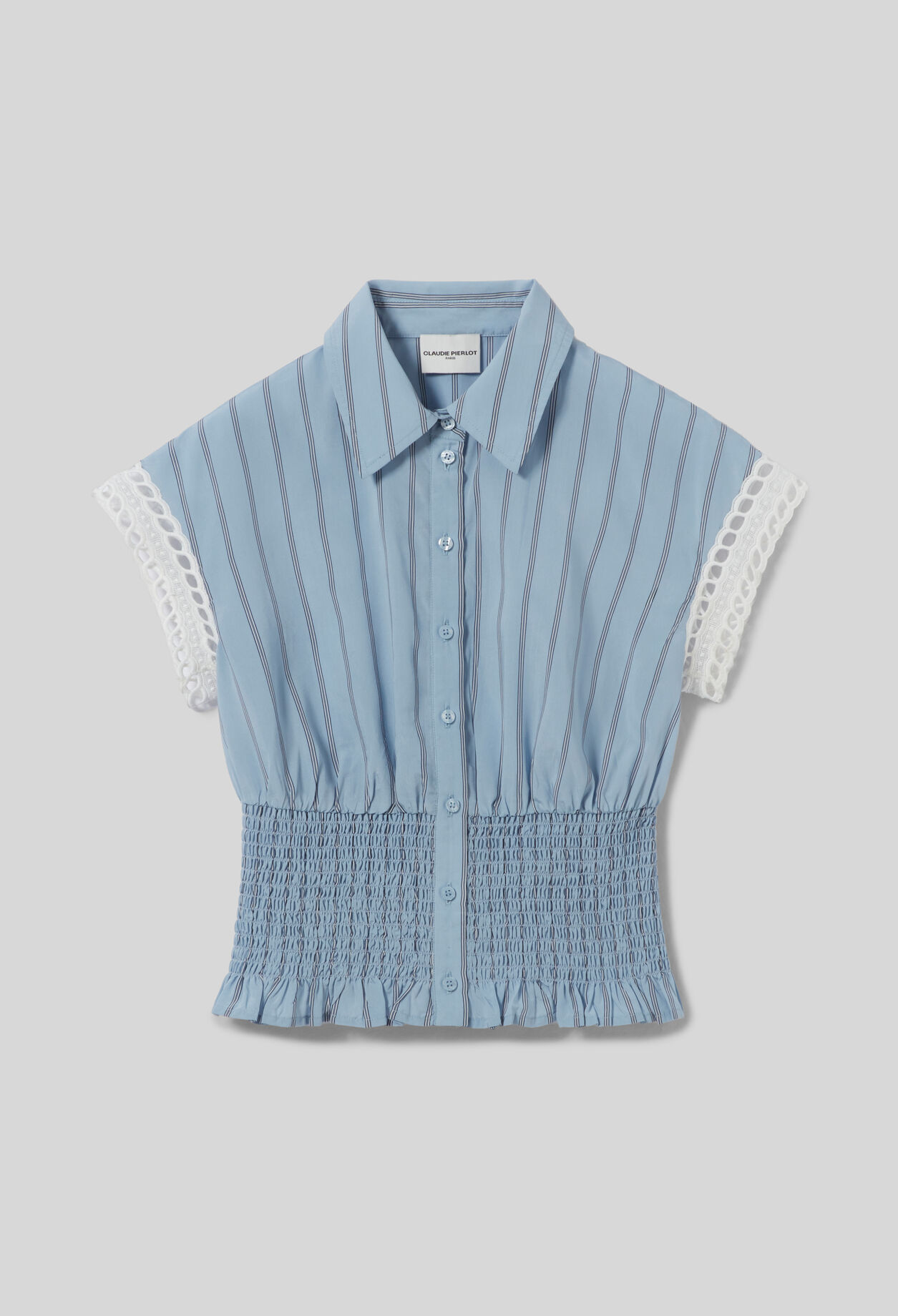 Sleeveless striped shirt