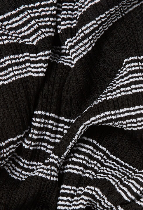 Striped knit trousers