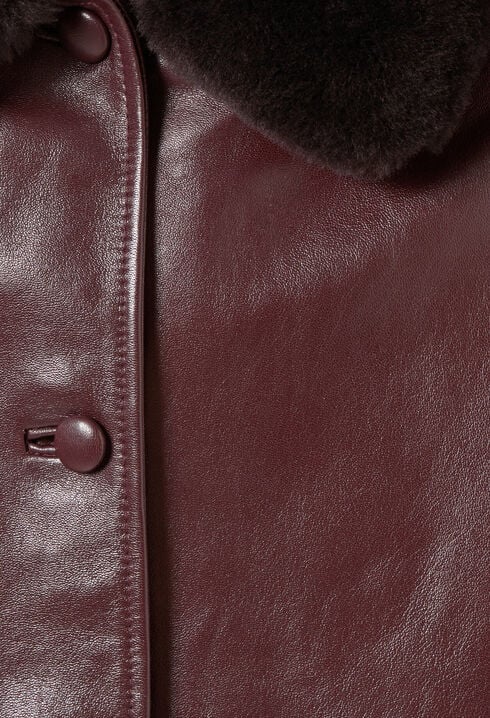 Oversized Leather Jacket