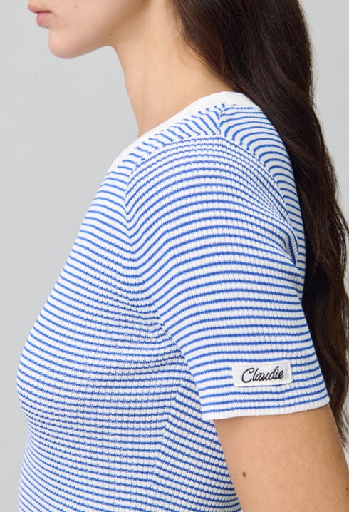 Top marinière maille fine