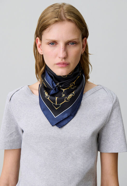 Foulard carré imprimé