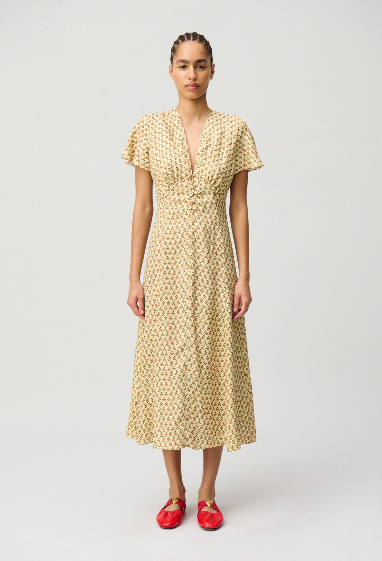 Robe mi-longue