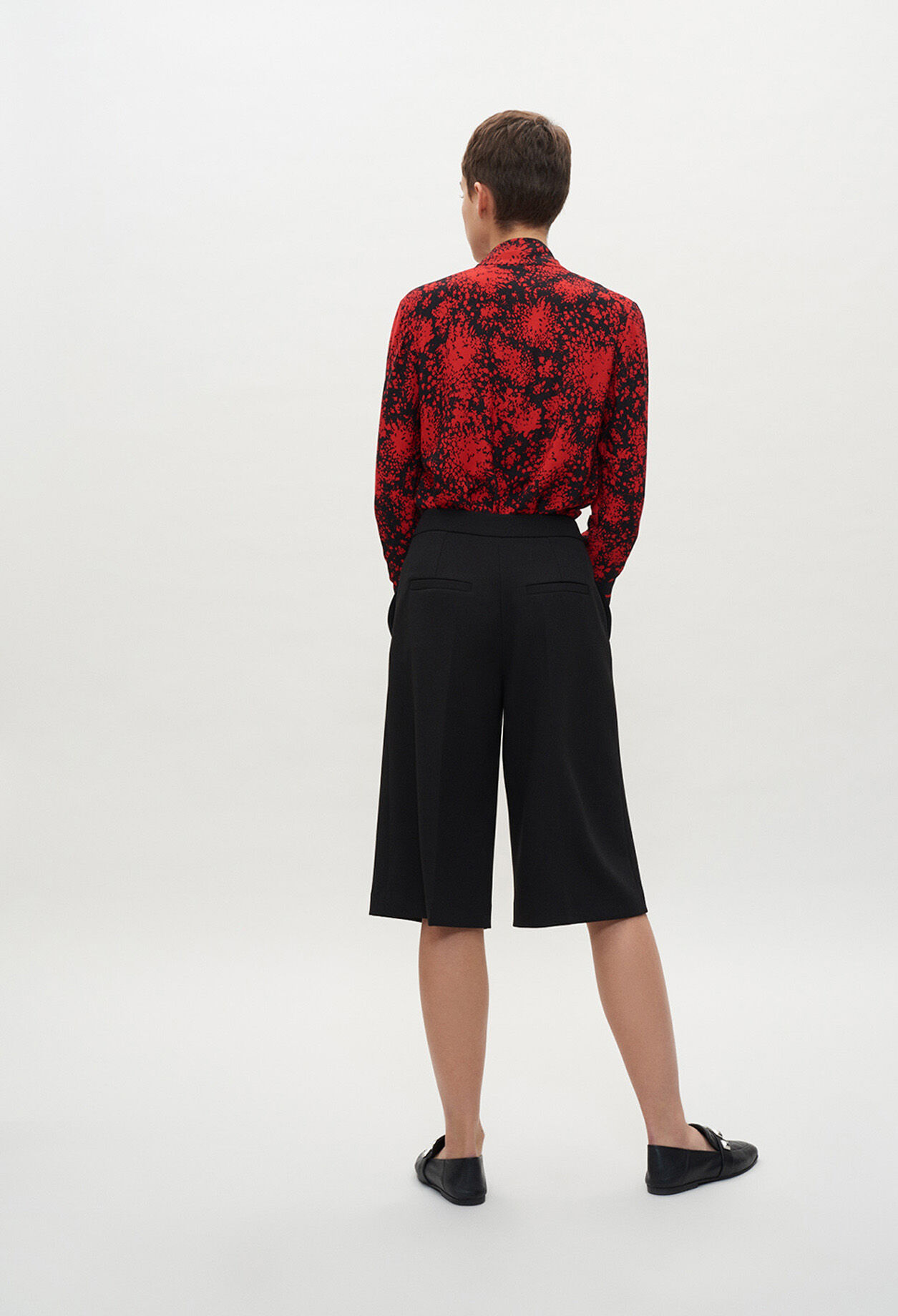 Black divided skirt