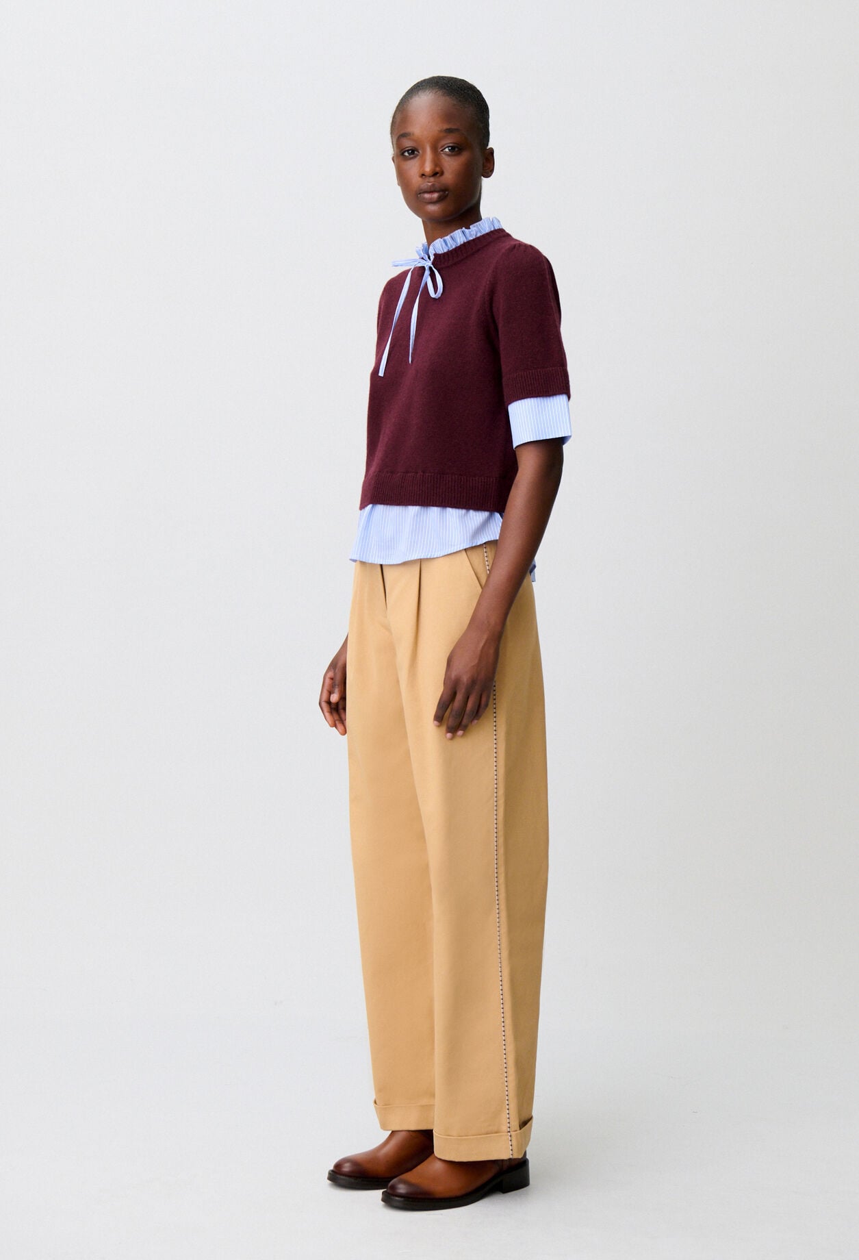 Striped wool jumper