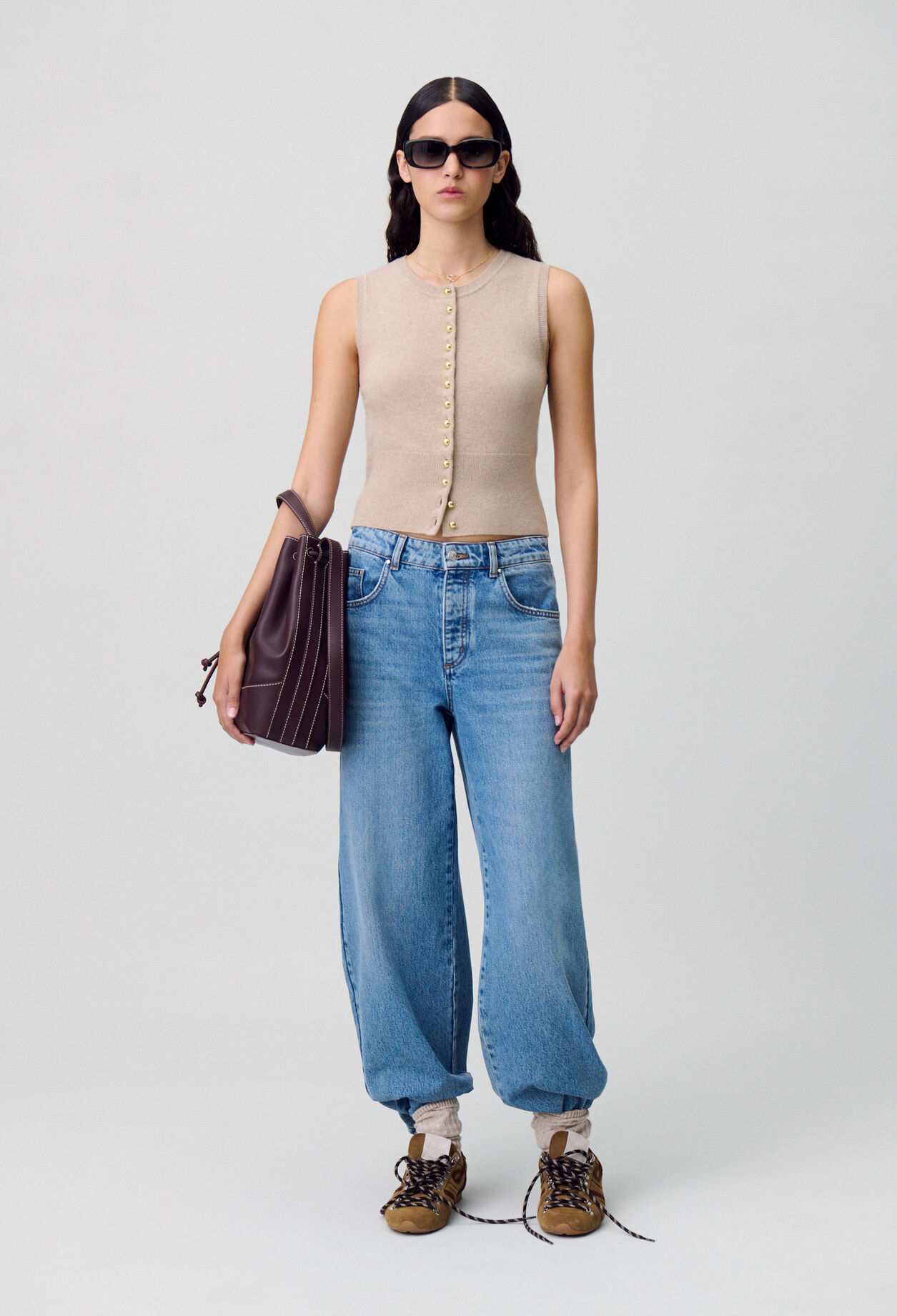 Button-Up Knitted Top