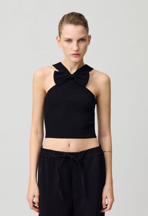 Top fine maille noeud