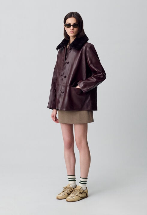 Oversized Leather Jacket