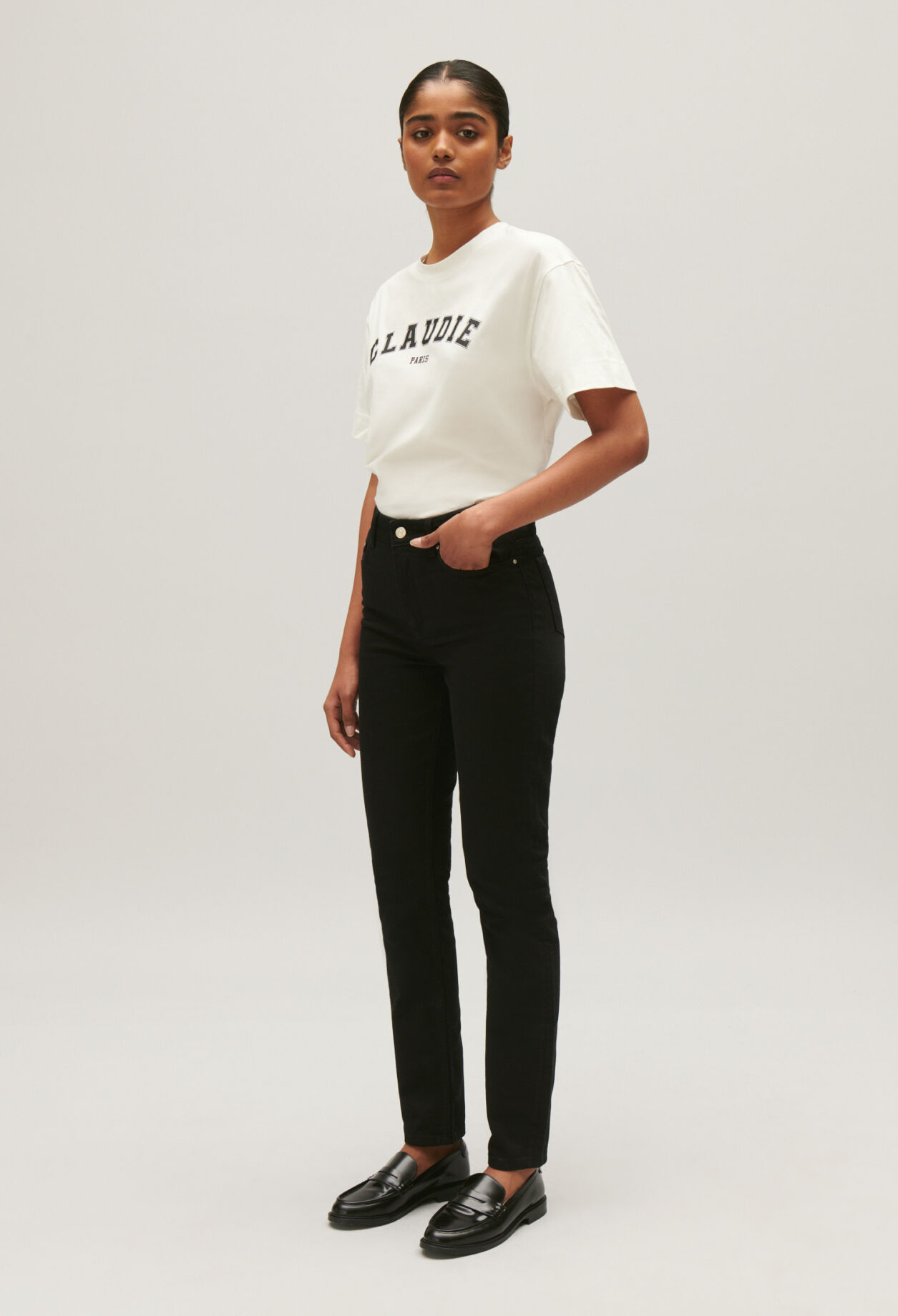 Schwarze Skinny-Jeans