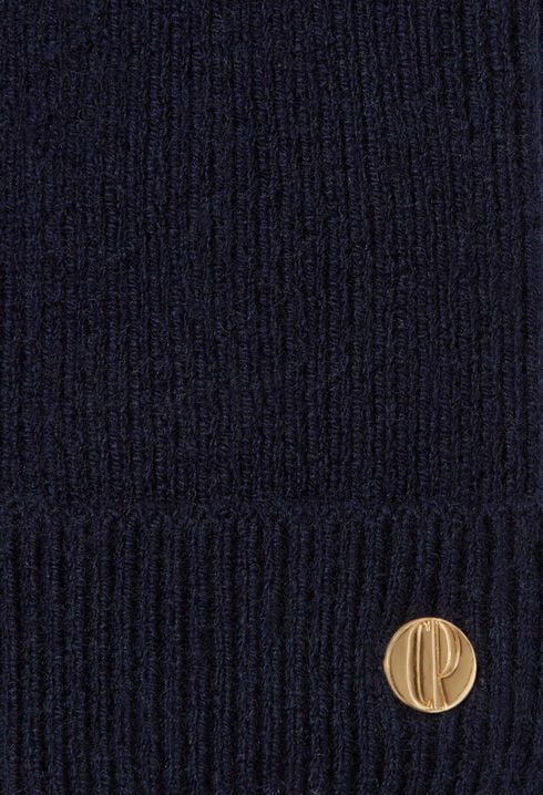 Wool mitts with gold CP rivet