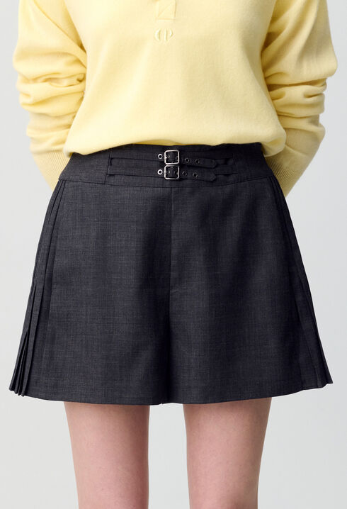 Short large à plis