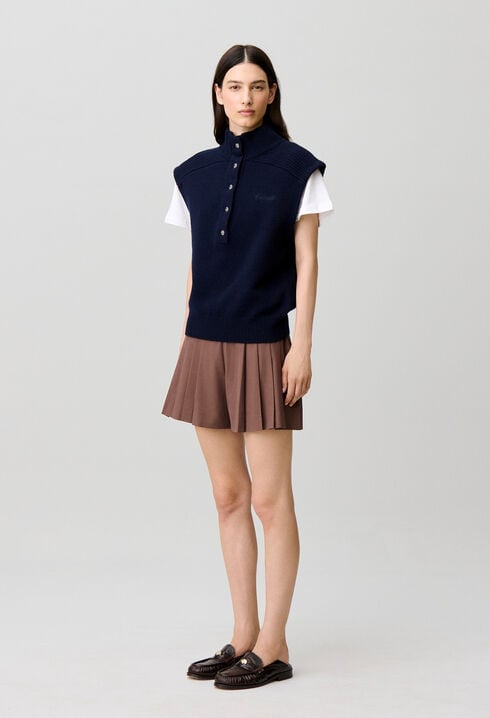 Pull en laine sans manches