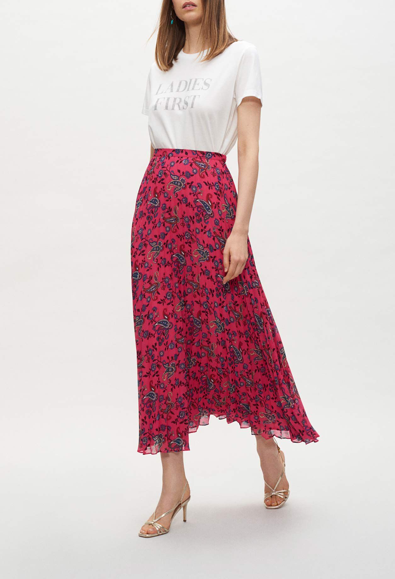 Paisley print maxi skirt