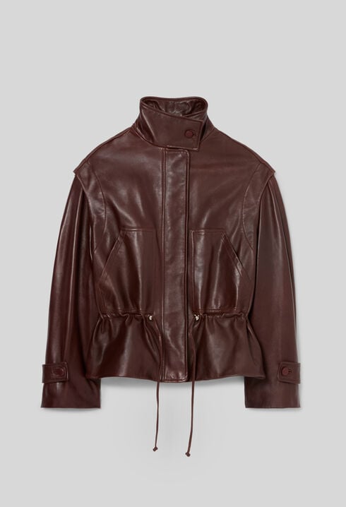 Blouson coupe large cuir
