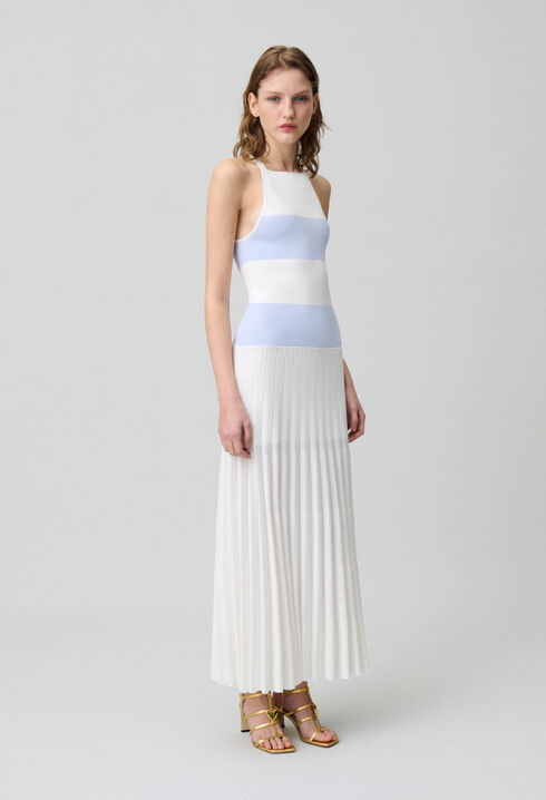 Langes Strickkleid