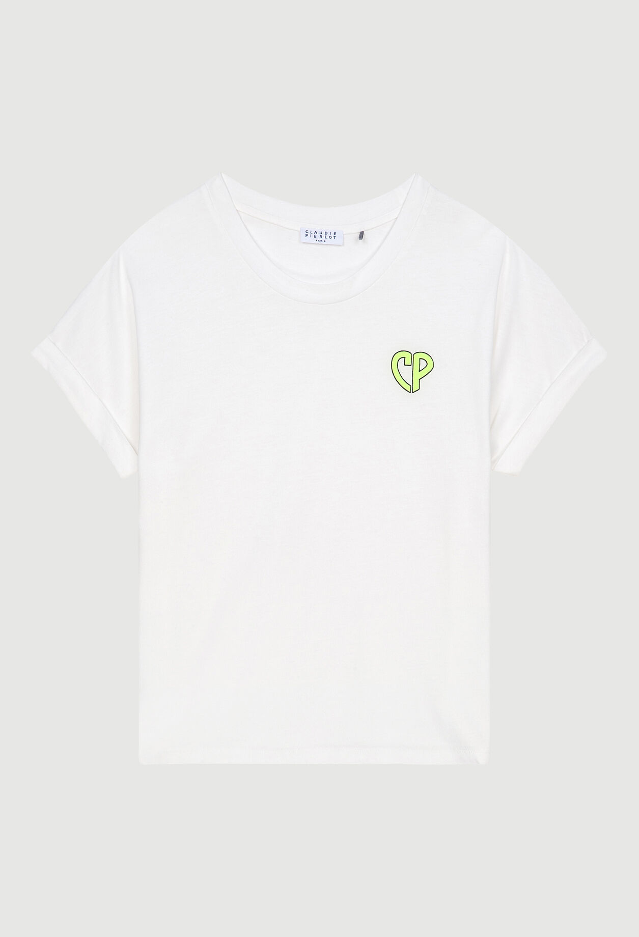 T-shirt blanc à manches courtes
