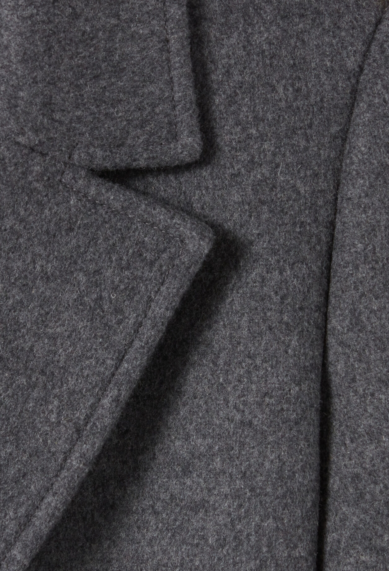 Long grey belted coat