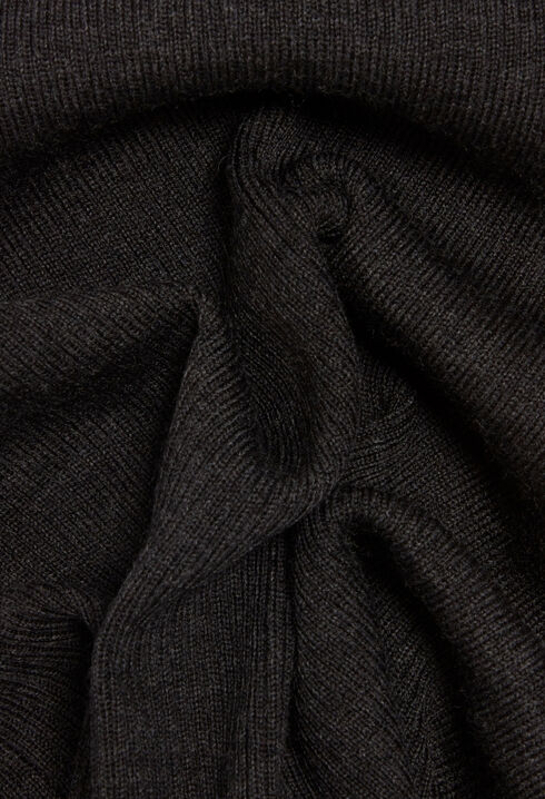 Jupe longue maille gris chiné