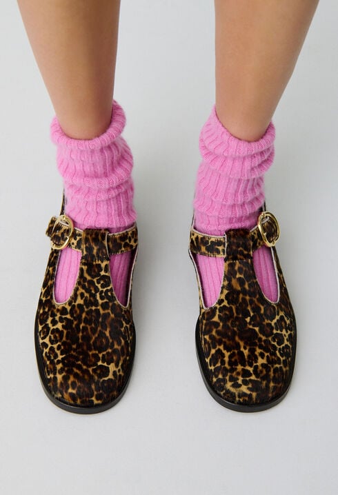 Babyschuhe Leder Leopardenmuster