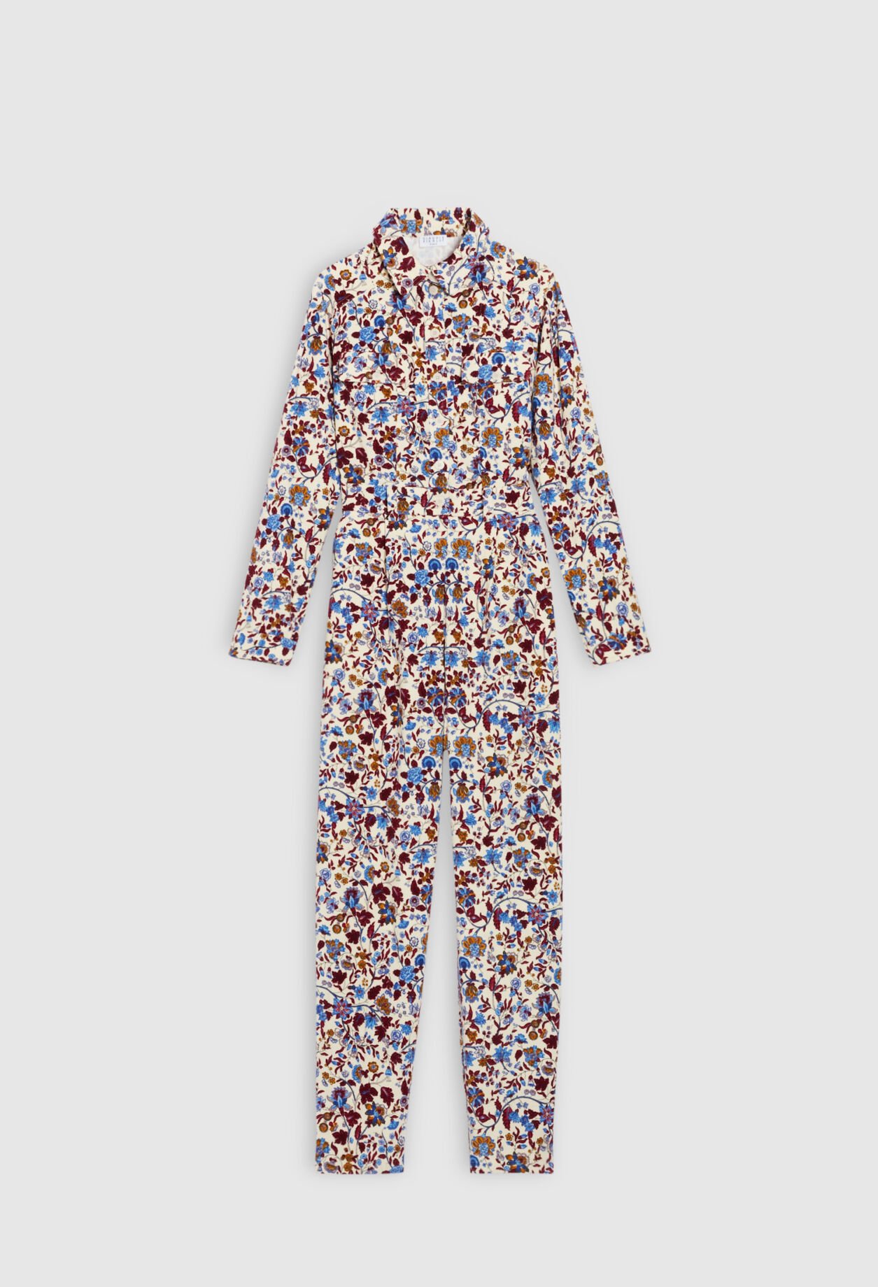 Combi-pantalon velours imprimée