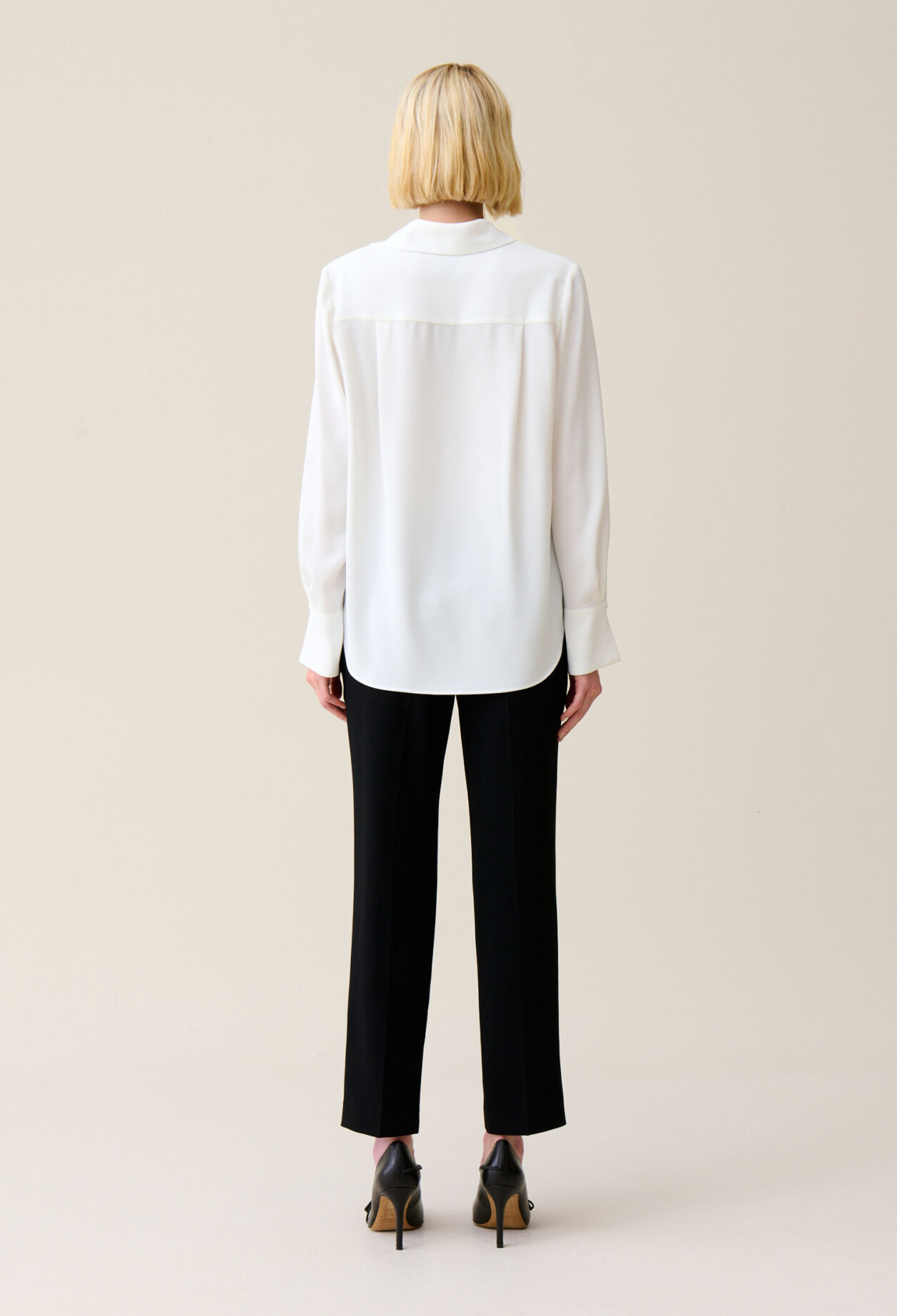 Ecru flowing blouse
