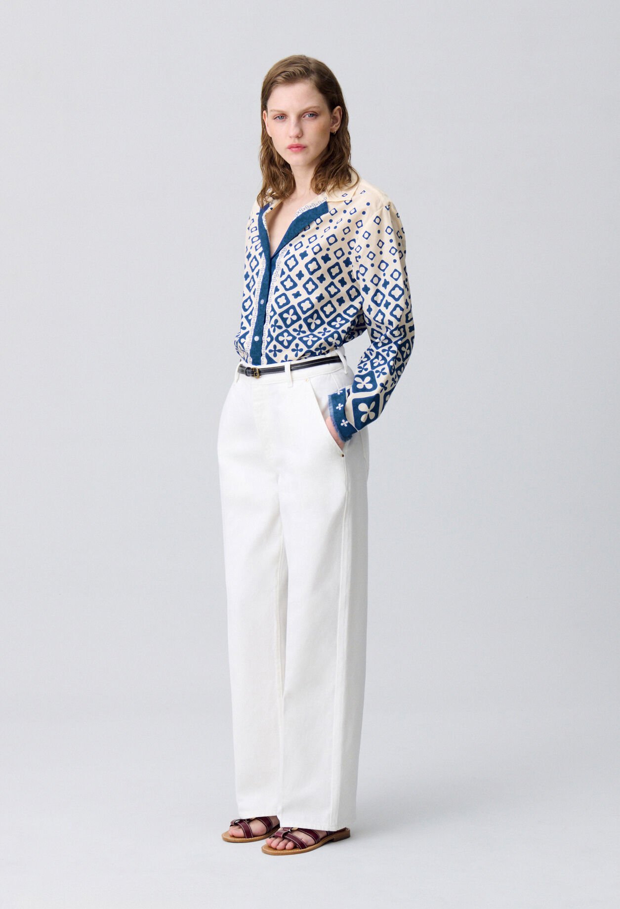 Printed Fluid Shirt