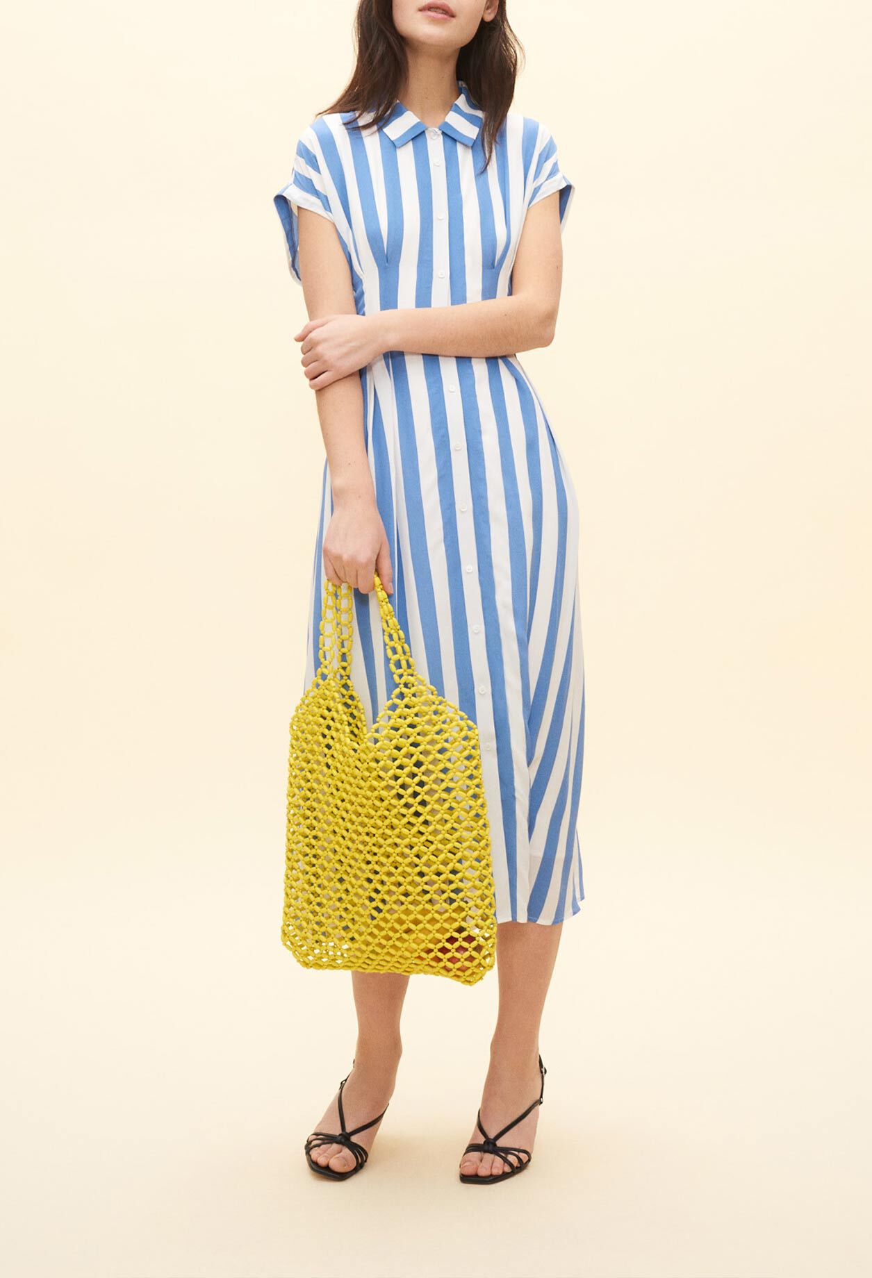 Gestreiftes Hemdkleid