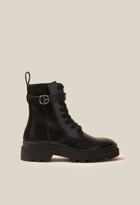 Bottines rangers cuir