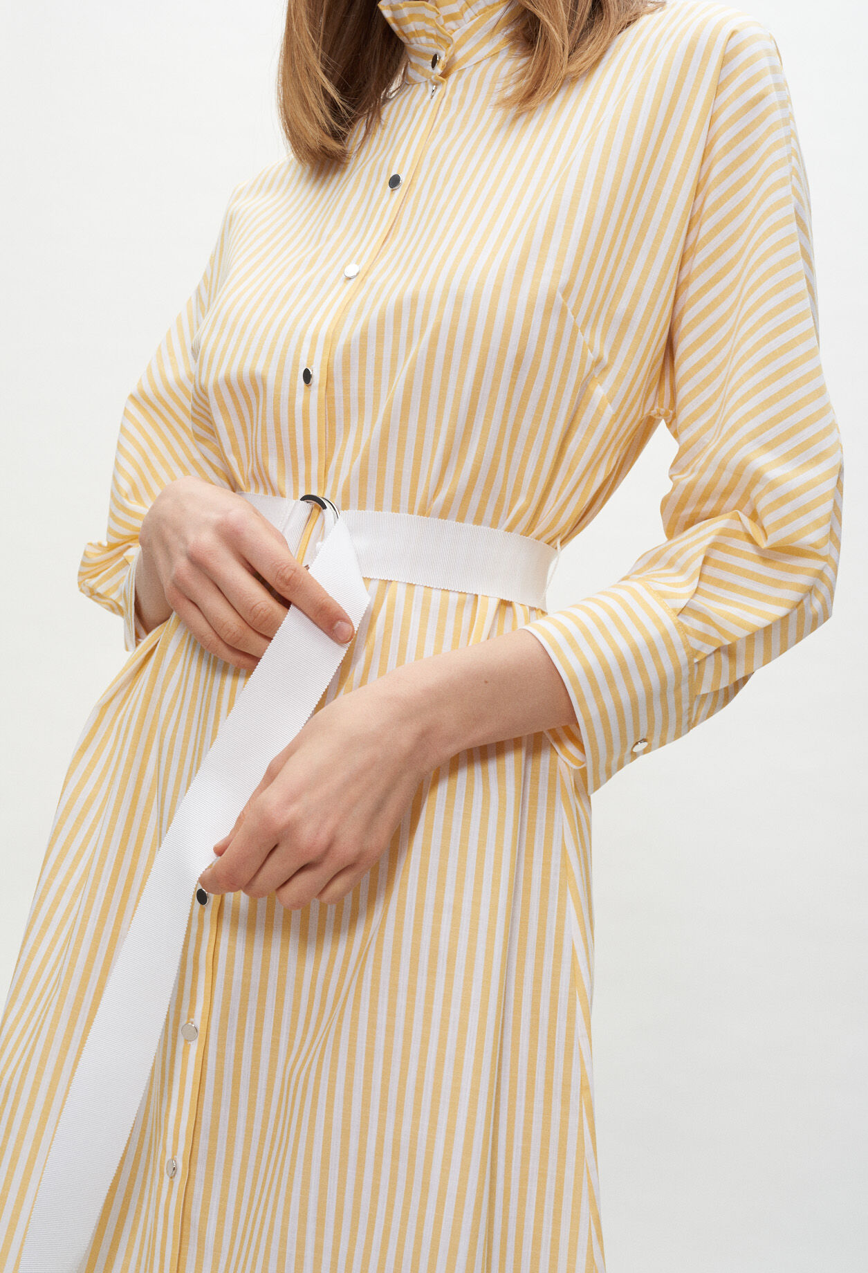 Robe chemise ceinturée