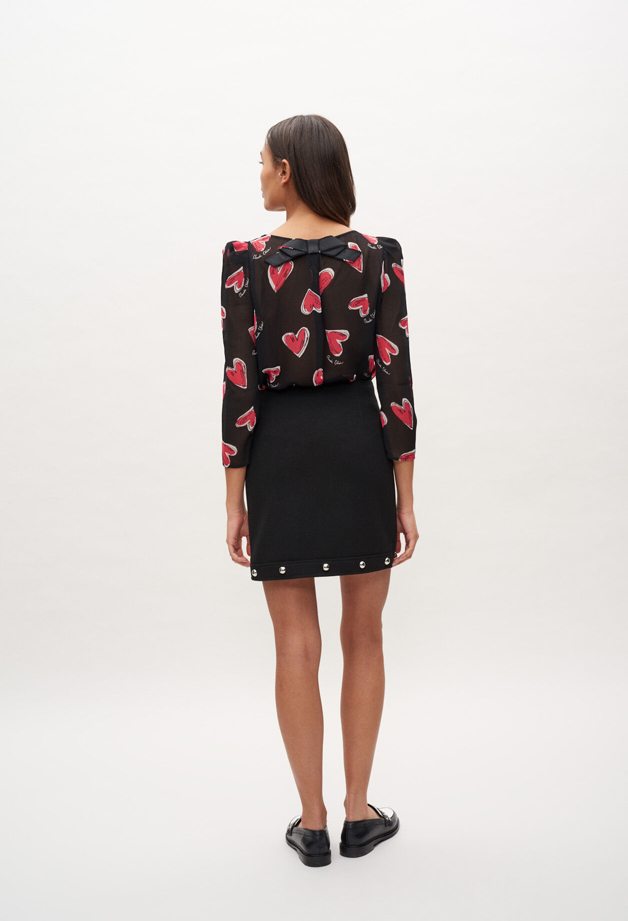 Flowing blouse with print