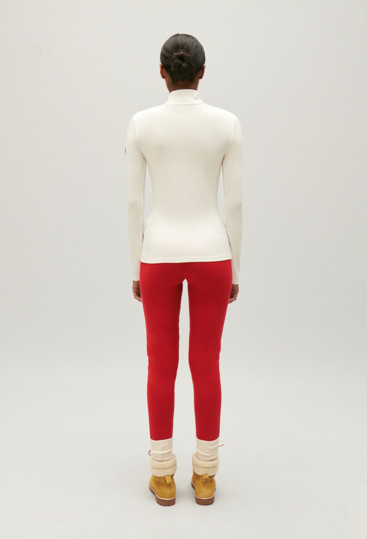 T-shirt with high neck