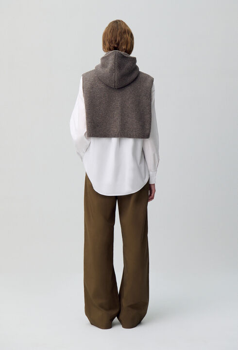 Col maille cagoule