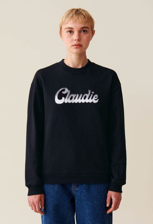 Sweatshirt ample imprimé Claudie