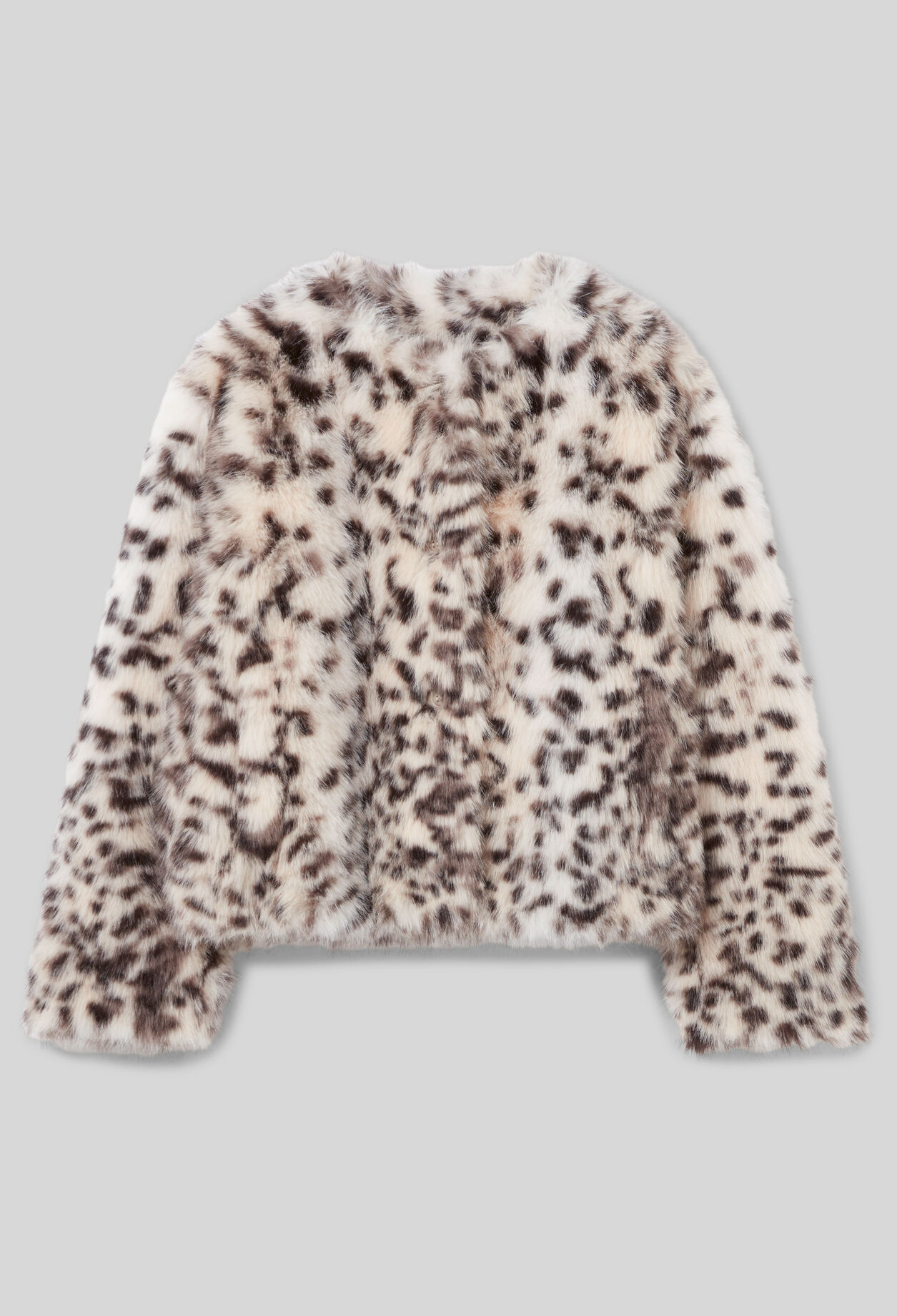 Manteau fausse fourrure léopard