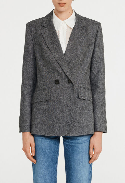 Melierter Blazer